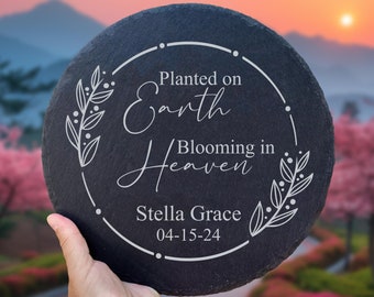 Baby Loss Garden Stone, Miscarriage Gift For Angel Baby, Multiple Miscarriages Grieving Mom, Sympathy Stillborn Stone Gift Keepsake Slate
