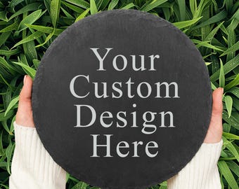 Your Custom Design Memorial Stone Slate For Loved One, Loss of Pet Cat Dog, Loss of Baby Personalized Gift Durable Weatherproof Garden Grave