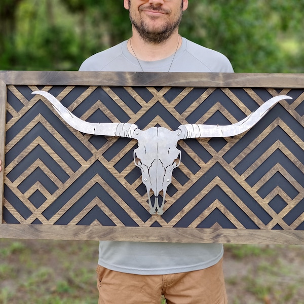 Longhorn Wall Mount Etsy