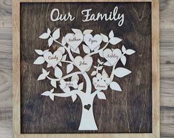 Wallverbs™ Our Family Personalized Picture Frame Photo Tree