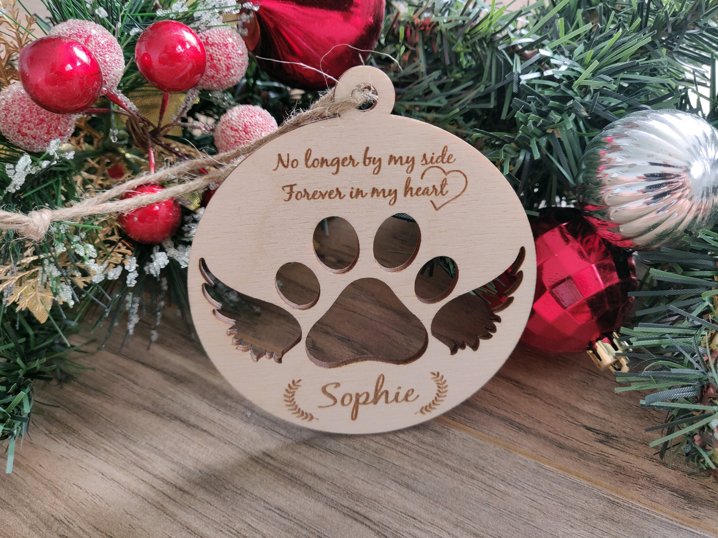 In Memory of Lost Pet Ornament Memorial Gift Personalized | Etsy