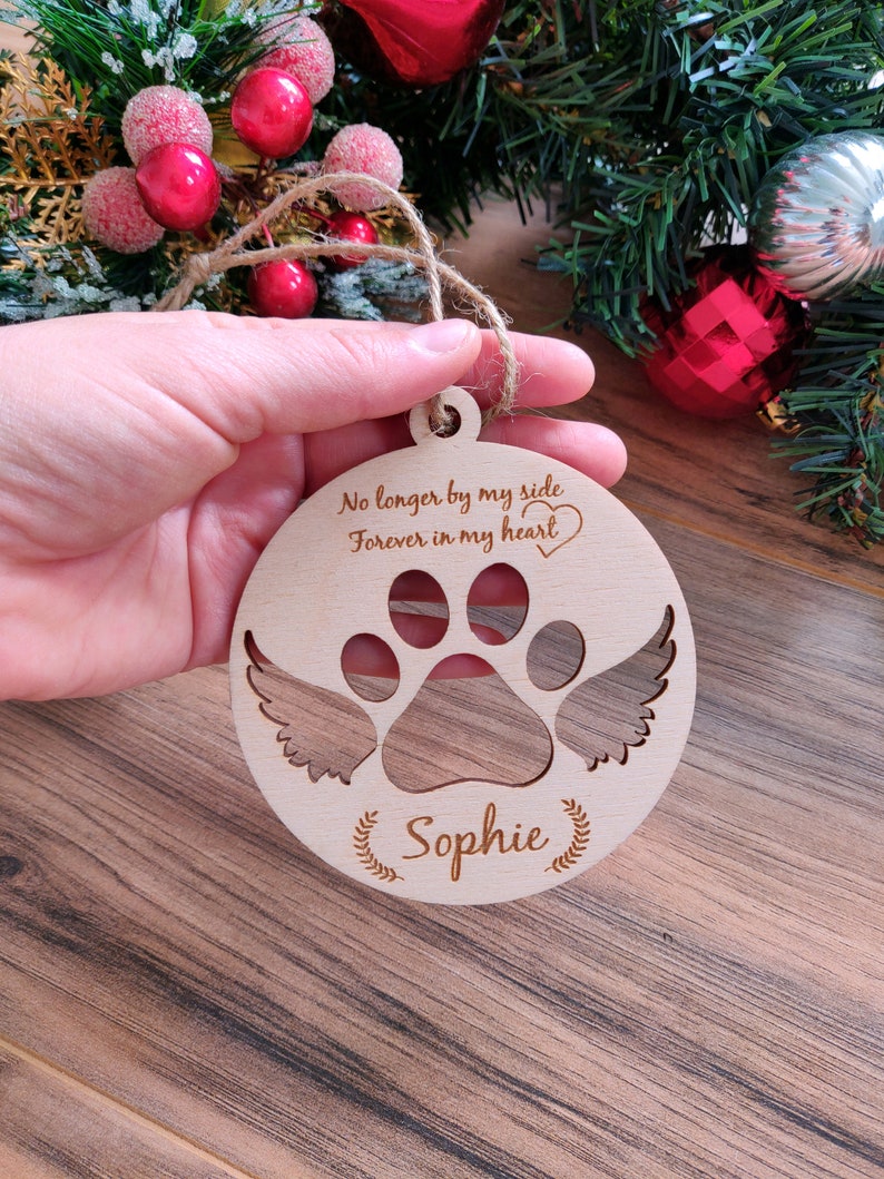 In Memory of Lost Pet Ornament Memorial Gift Personalized Etsy