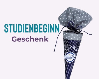 Geschenk Studienbeginn // Geschenk Studium // Geschenk Studienanfang // Schultüte Studium Stempel