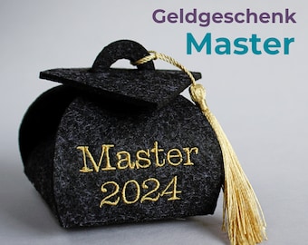 Master Abschluss Geschenk // Geldgeschenk Studienabschluss // Bachelor // Meister // Doktor