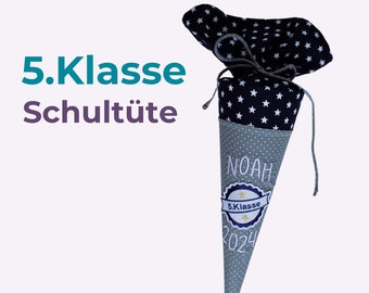 Schultüte 5.Klasse // Schultüte weiterführende Schule // Schultüte Gymnasium // Schultüte Realschule