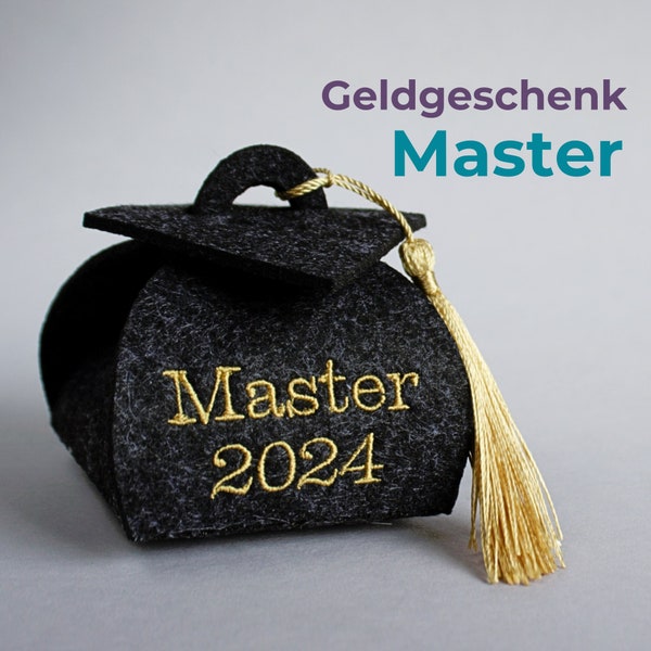 Master Abschluss Geschenk // Geldgeschenk Studienabschluss // Bachelor // Meister // Doktor