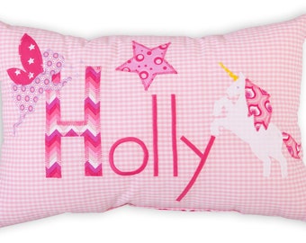 Namenskissen// Kissen mit Namen// Taufgeschenk// Geschenk zur Geburt// Patchwork
