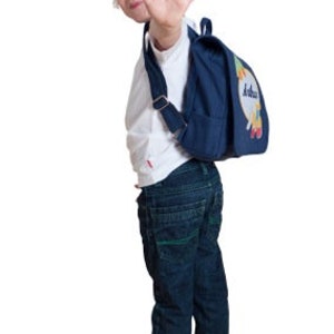 Kindergartentasche Feuerwehr, Kinderrucksack mit Namen, Tasche für Kindergarten Bild 2