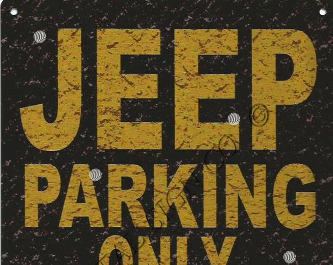 Jeep Parking Only Metal Sign: Vintage Style Garage Decor - Etsy
