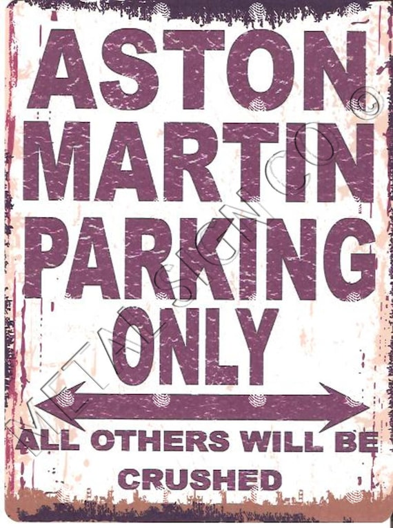 LOTUS METAL PARKING SIGN RUSTIC STYLE car tin shed garage workshop