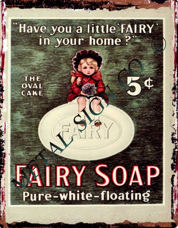 Fairy Soap Metal Wall Sign Bathroomvintagepubgardengarage - Etsy