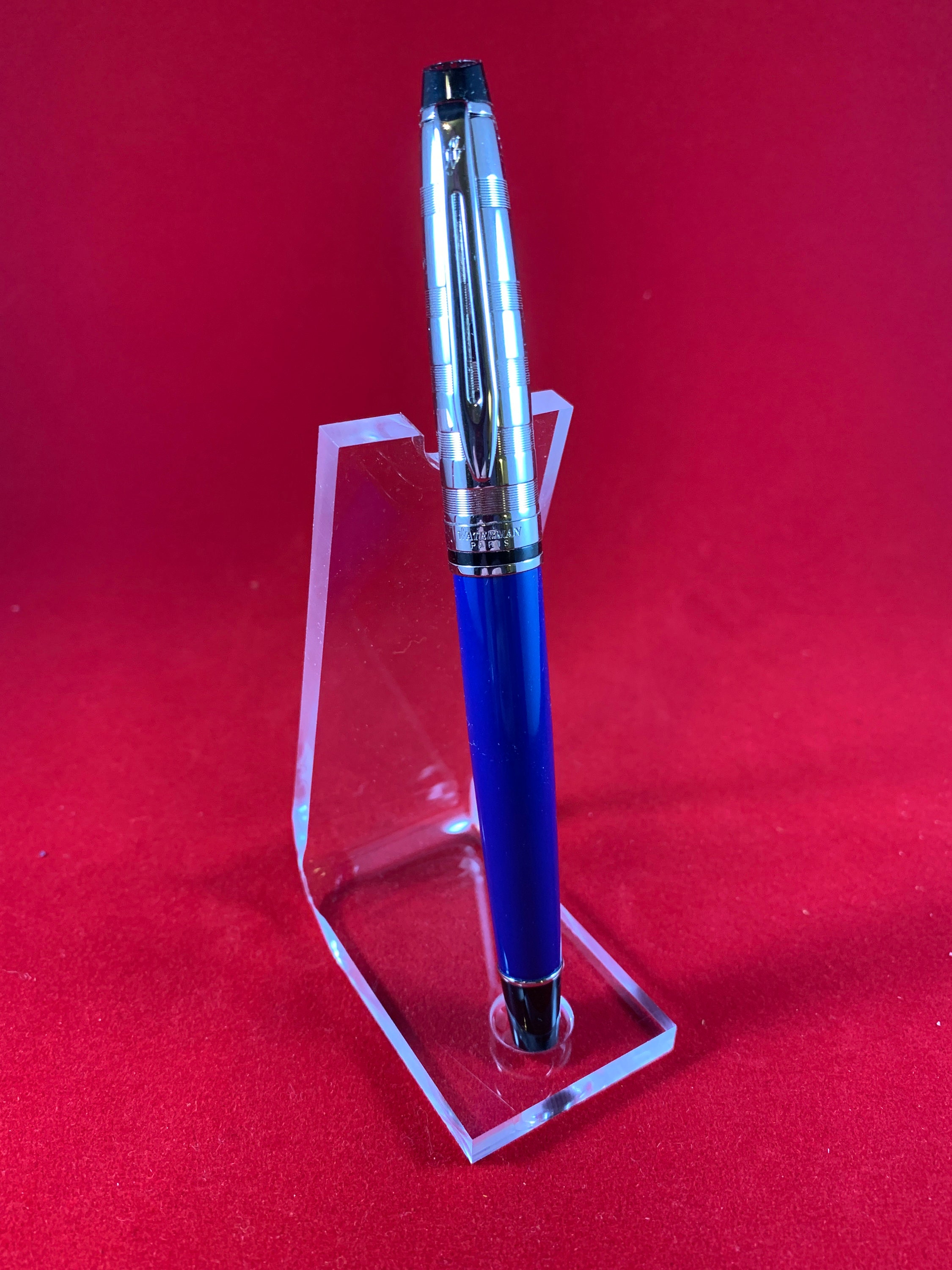 Waterman Paris Expert Deluxe Fountain Pen cuerpo azul oscuro | Etsy