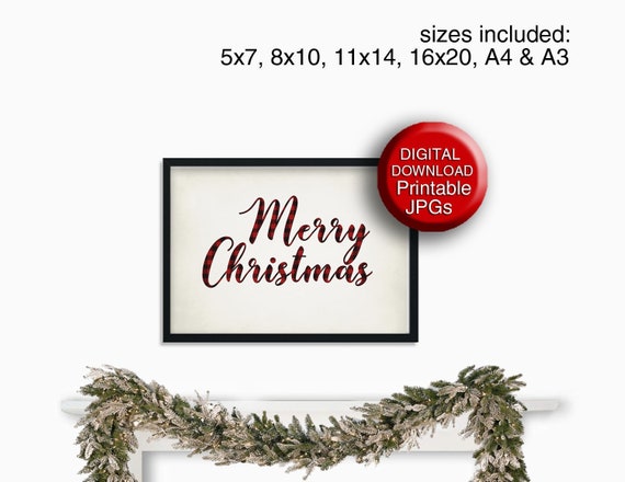 It is a picture of Merry Christmas Sign Printable for farmhouse style It's just a picture of Merry Christmas Sign Printable for farmhouse style