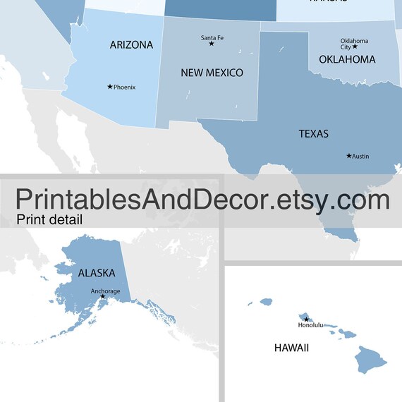 24x36 Inch Print,Kids USA Wall Map,Childrens Room Decor USA Wall Map Art Print Capital Cities Kid/'s USA Wall Map Children/'s Room Decor Children Inspire Design Travel Nursery Decor,United States of America Map Gender Neutral Decor