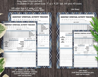 JW Spiritual Routine Checklist Tracker Printable Daily - Etsy