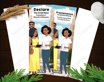 Declare The Good News Bookmark | 2024 JW Convention Gifts | JW Women Bookmark | Proclamemos Las Buenas Noticias | jw.org AW02