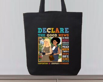 Declare The Good News Totebag | 2024 JW Convention Gifts | JW Tote Bag | Gifts For Sisters  | Proclamemos Las Buenas Noticias | jw.org CG02