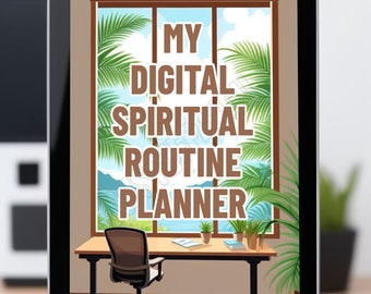 JW Digital Spiritual Routine Planner | JW digital PDF downloadable | Personal Study | midweek meeting | watchtower preparation notebook