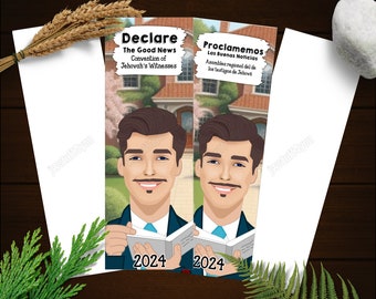 Declare The Good News Bookmark | 2024 JW Convention Gifts | JW Men Bookmark | Proclamemos Las Buenas Noticias | jw.org CMN02