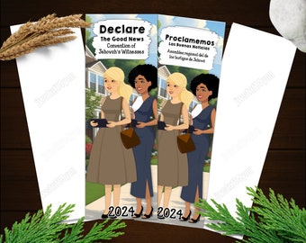 Declare The Good News Bookmark | 2024 JW Convention Gifts | JW Women Bookmark | JW Sisters | Proclamemos Las Buenas Noticias | jw.org CW02