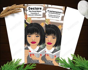 2024 JW Convention Gifts | Declare The Good News Bookmark  | JW Women Bookmark | Proclamemos Las Buenas Noticias | jw.org CW01