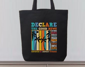 Declare The Good News Convention Tote bag | 2024 Convention| JW Tote Bag | Gifts For Sisters  | Proclamemos Las Buenas Noticias |jw.org CG02