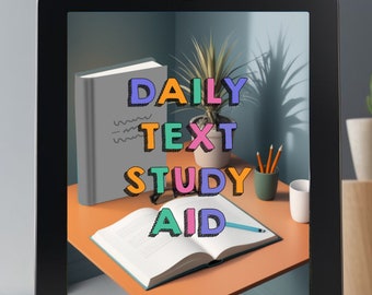 JW daily text study aid | jw daily text notes | JW digital PDF downloadable |Jehovah's Witness | Examining Scriptures Daily Study Aid Notes
