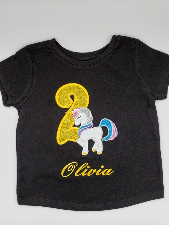 Girls Unicorn Birthday Shirt, Girls Sparkle Unicorn Birthday Shirt, Toddler Birthday Shirt, Birthday Unicorn Shirt