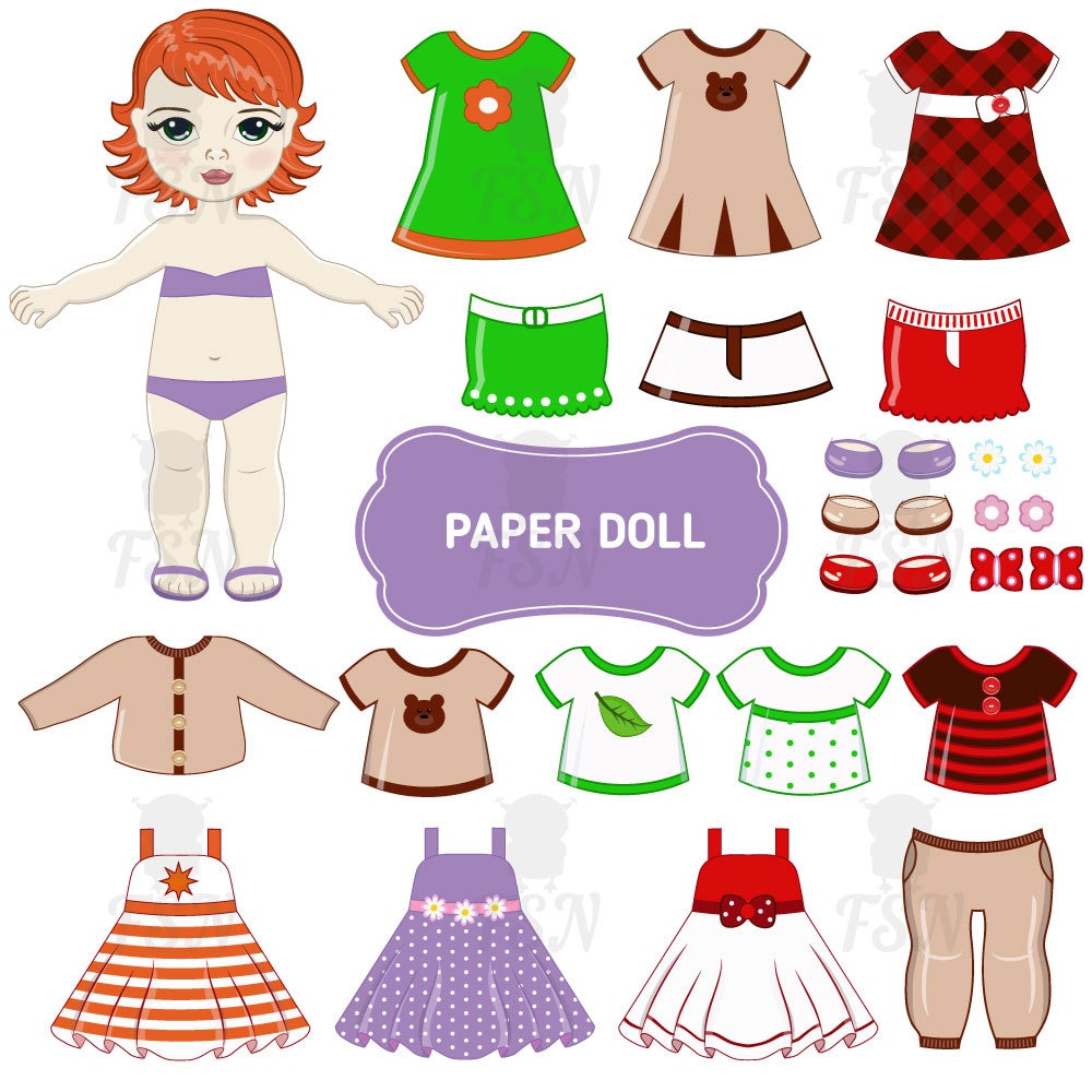 printable-paper-doll-and-set-of-clothes-the-paper-doll-sheets-etsy