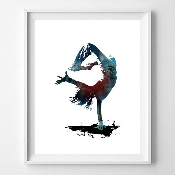 Danse Art Digital Studio de danse Wall Decor Hip Hop danseur Etsy