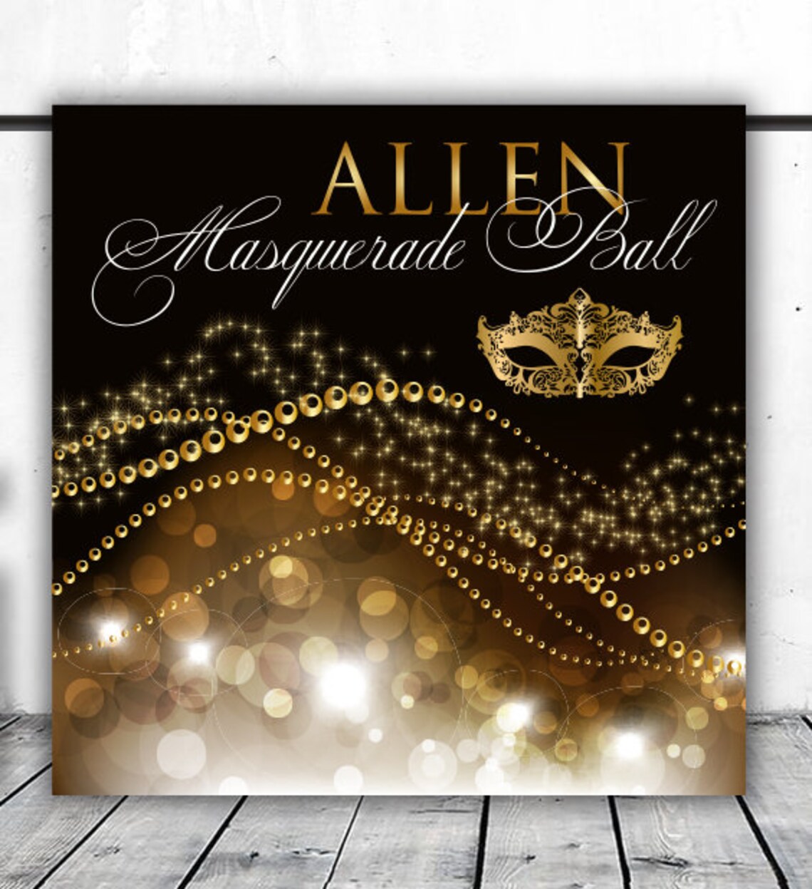 Masquerade Ball Party Backdrop Digital File or Vinyl Print. Etsy
