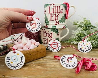 Festive Hot Chocolate Station Set - marshmallows, sprinkles, gingerbread, candy cane, handmade, Christmas.