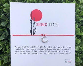 Strings of Fate (Silver Moon) bracelet