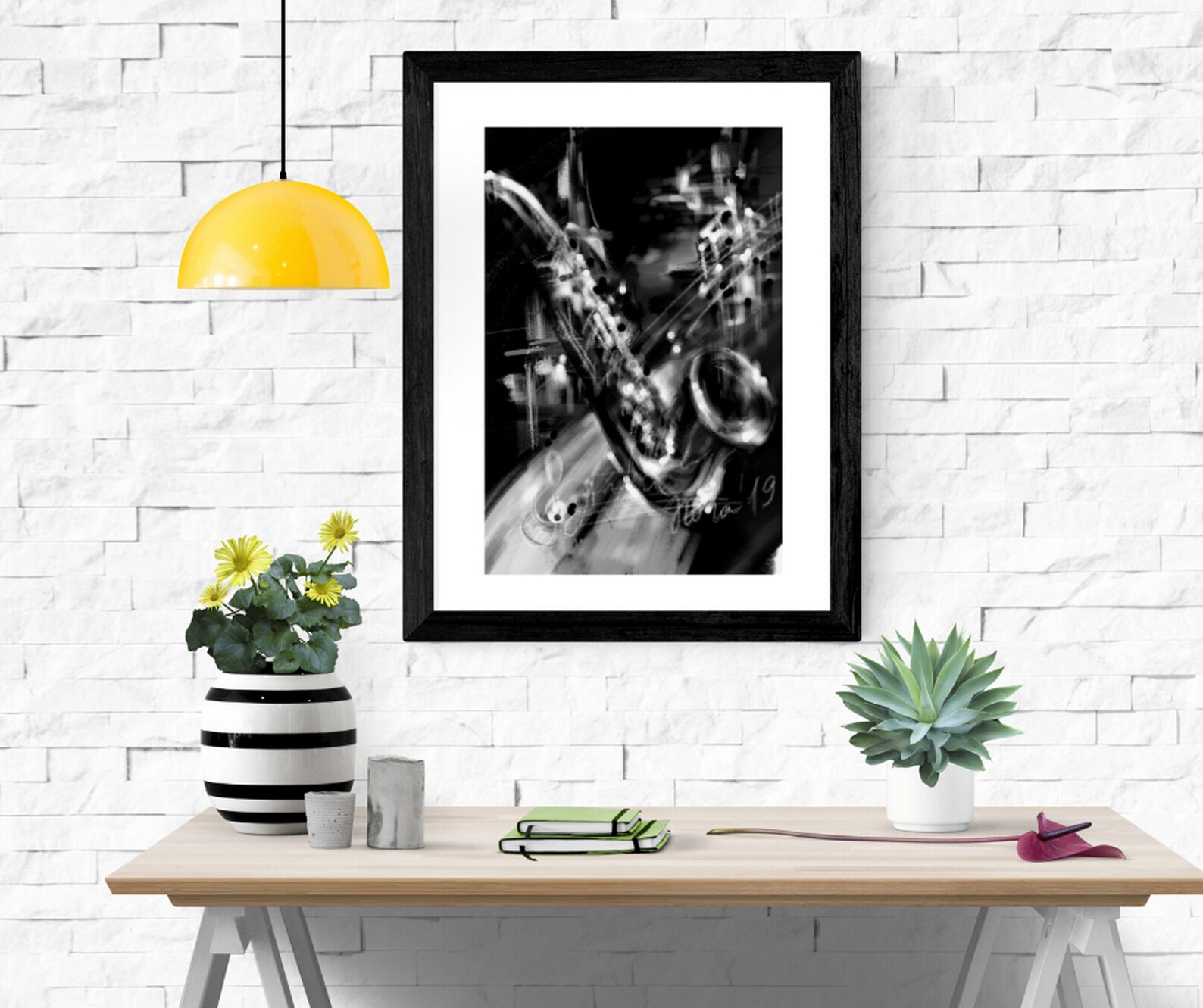 Jazz music downloadable file Black and white poster prints Etsy