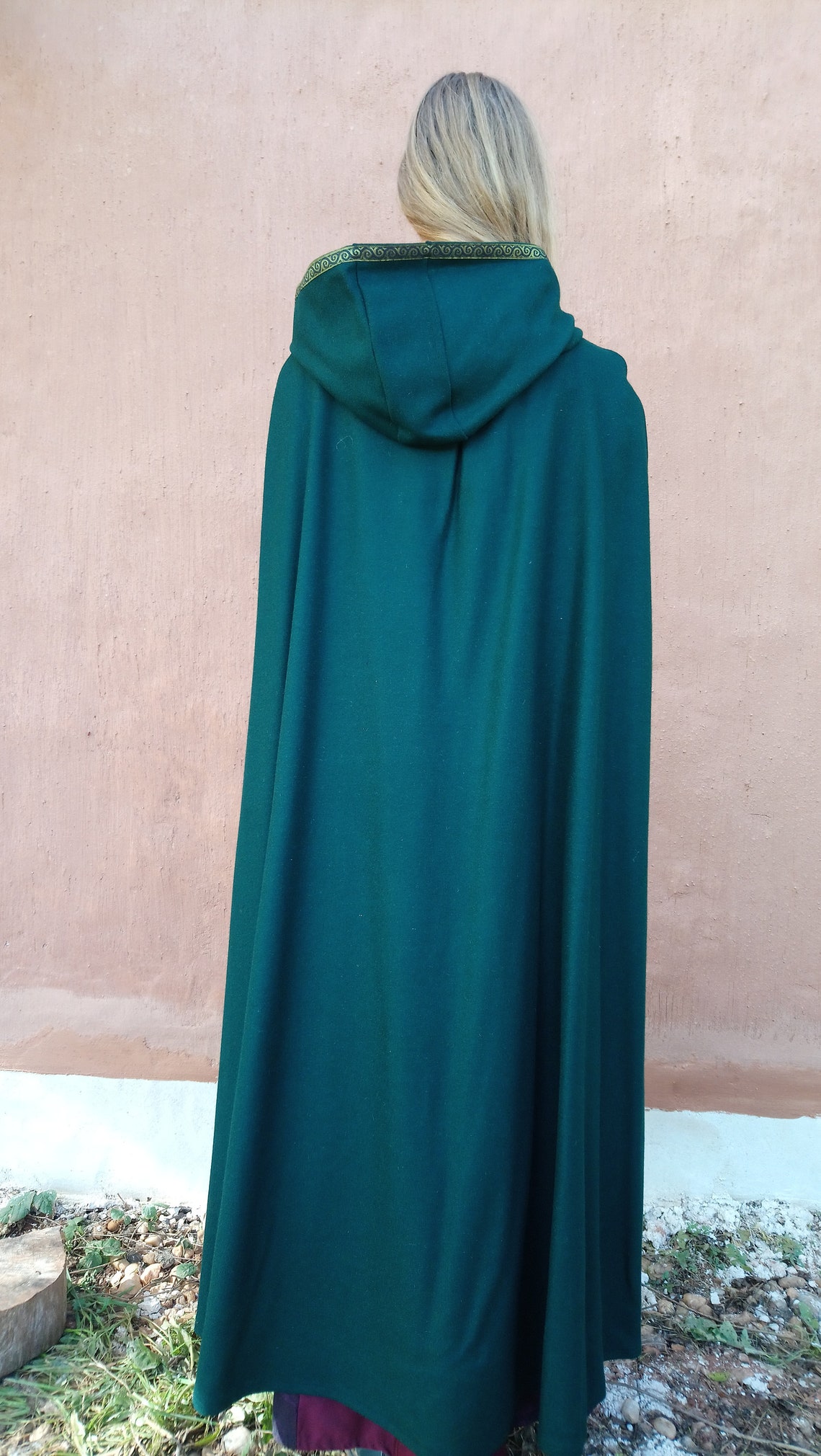 sheer green cape