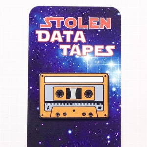 Stolen Data Tapes &quot;Space Rebel&quot; Enamel Pin Cassette Tape - Rebel Pilot Star Wars fan art