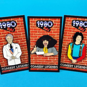 Comedy Legends Enamel Pin Set - 1980ha! 3 pins Steve Marin Gilda Radner Robin Williams Fan Art