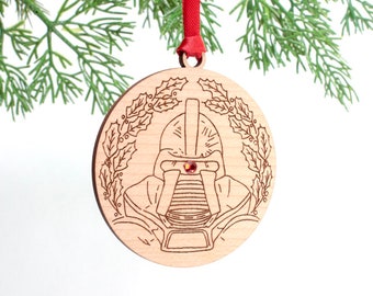 Cylon Christmas Ornament -  Battlestar Galactica - SciFi Fan Art -