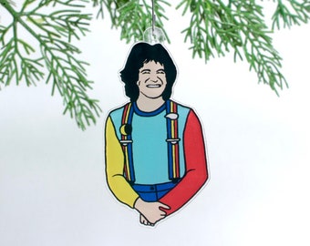 Robin Williams Mork e Mindy Ornament - Serie di leggende della commedia natalizia di Egg Man
