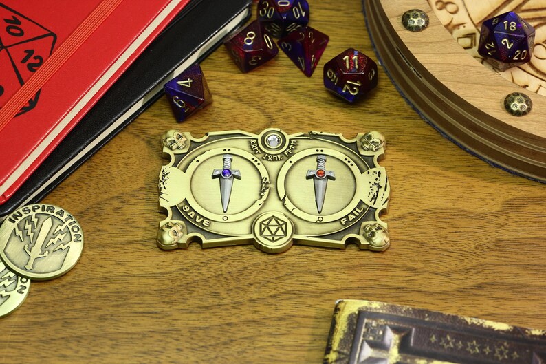 Death Save Counter 3d Metal Dungeons and Dragons Accessory Etsy