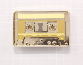 Stolen Data Tapes "Mindless Philosopher" Enamel Pin Cassette Tape - C-3PO Star Wars fan art