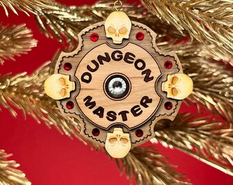 Ornamento Dungeon Master con cristalli - Personalizza - Natale DnD