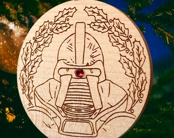 Cylon Holiday Ornament -  Battlestar Galactica - SciFi Fan Art -