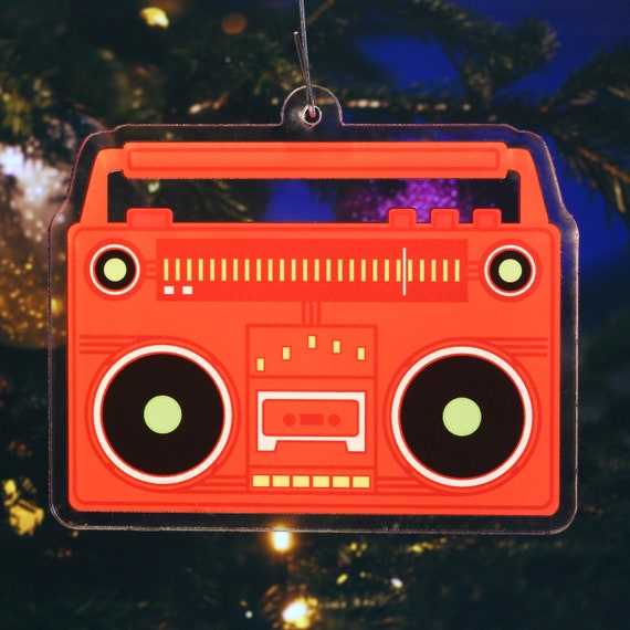Boombox Holiday Ornament Old School 1980's Throwback Etsy España