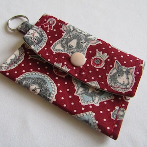 Cabeças de animais Kawaii Mini bolsa fofa porta-carteira