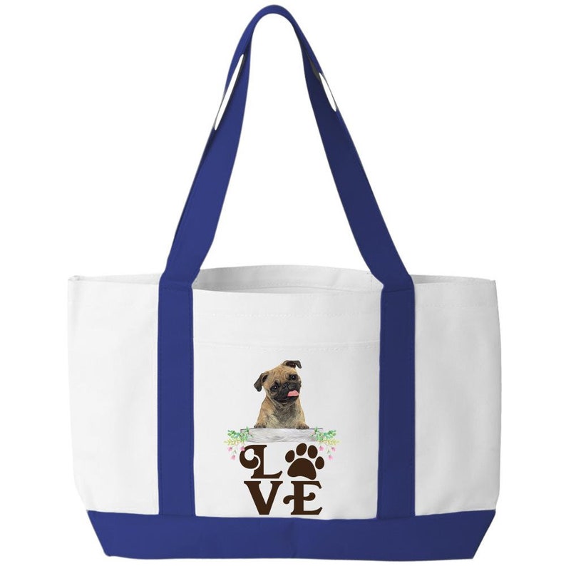 LOVE-Pug Tote Bag