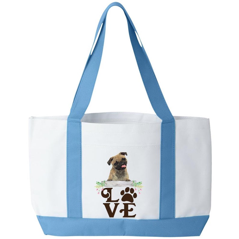 LOVE-Pug Tote Bag
