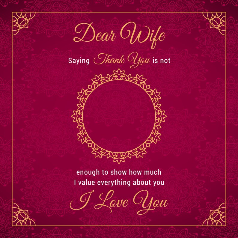 To My Wife Thank You Is Not Enough To Show How Much I Value Everything About You Greeting Card with Necklace