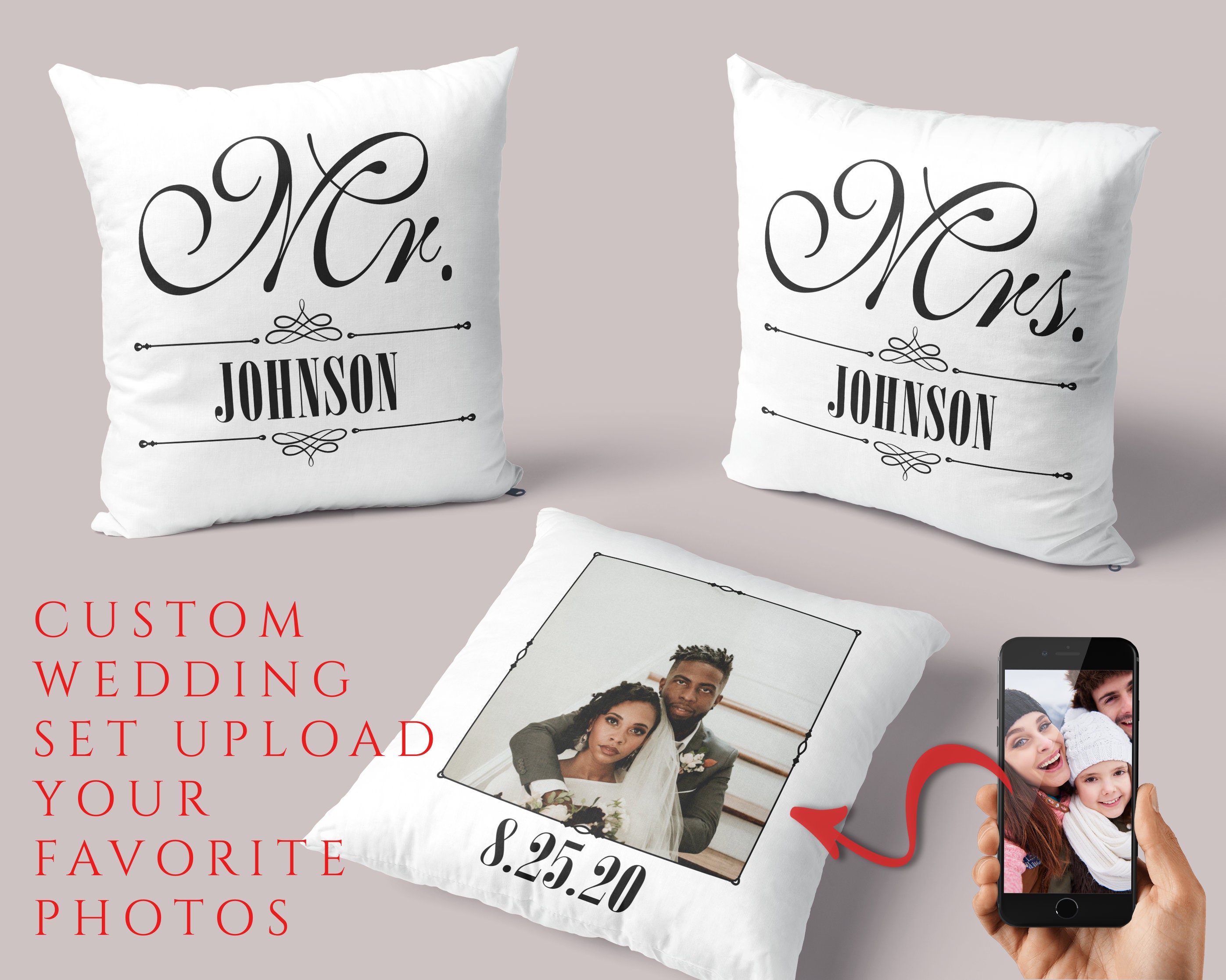 etsy custom pillow cases