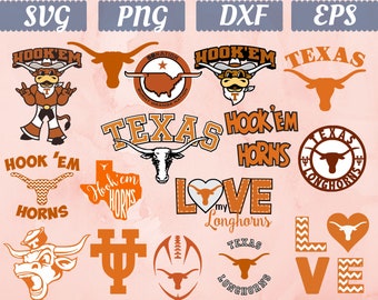 Texas Longhorns Svg Etsy
